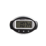 2 PCS Portable Car Electronic Clock Test Sports Clock Small Alarm Clock Stopwatch, Oval, Rectangle