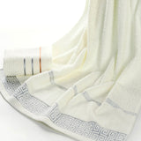 3 PCS Plaid Cotton Towel Bath Set