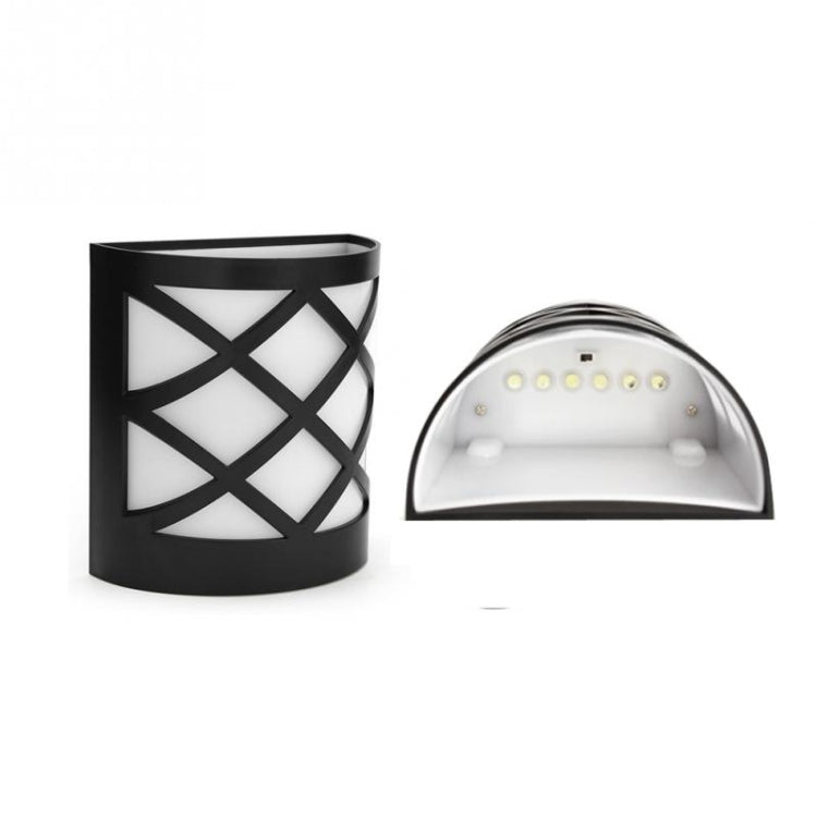 Solar Powered LED Wall Light Outdoor Waterproof Energy Saving Street Garden Lamp, White Light, Warm White