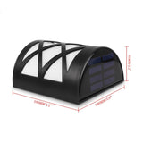 Solar Powered LED Wall Light Outdoor Waterproof Energy Saving Street Garden Lamp, White Light, Warm White