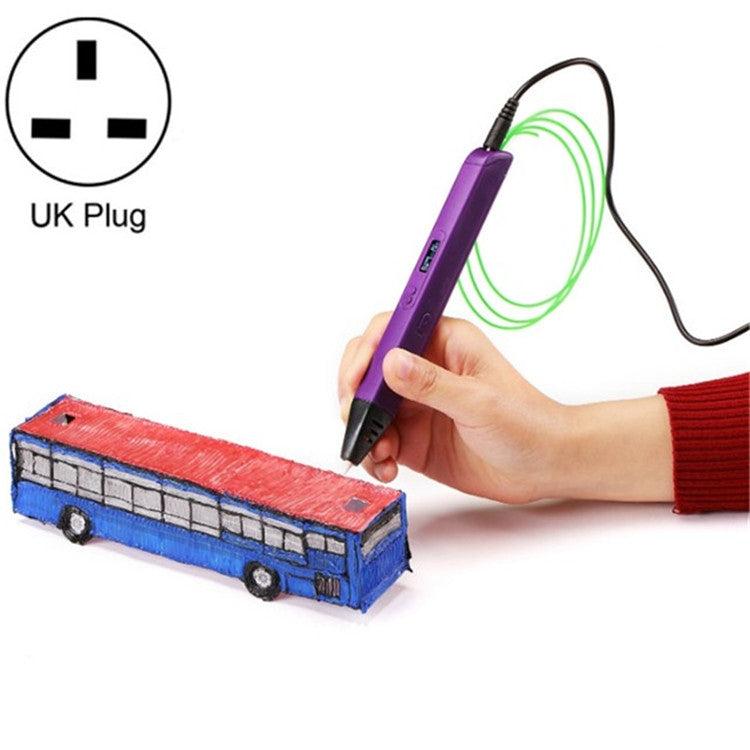 RP800A Childrens Educational Toys 3D Printing Pen, US Plug, EU Plug, AU Plug, UK Plug