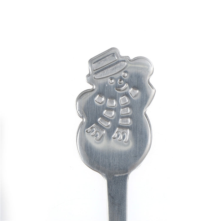 2 Sets Creative Stainless Steel Christmas Cutlery Four-piece Set