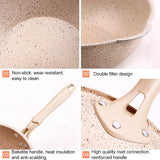 Thick Bottom Maifan Stone Household Small Frying Pan Non Stick Pan Deep Frying Pan, 20cm Black Without Cover, 20cm Beige Without Cover, 24cm Black Without Cover, 24cm Beige Without Cover, 26cm Black Without Cover, 26cm Beige Without Cover              ...