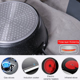 Thick Bottom Maifan Stone Household Small Frying Pan Non Stick Pan Deep Frying Pan, 20cm Black Without Cover, 20cm Beige Without Cover, 24cm Black Without Cover, 24cm Beige Without Cover, 26cm Black Without Cover, 26cm Beige Without Cover              ...