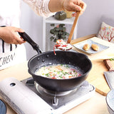 Thick Bottom Maifan Stone Household Small Frying Pan Non Stick Pan Deep Frying Pan, 20cm Black Without Cover, 20cm Beige Without Cover, 24cm Black Without Cover, 24cm Beige Without Cover, 26cm Black Without Cover, 26cm Beige Without Cover              ...