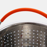 Stainless Steel Steaming Basket Plug-in Silicone Handle Pressure Cooker Steamer Kitchen Cooker Accessories, 3 Quarts, 6 Quarts, 8 Quarts
