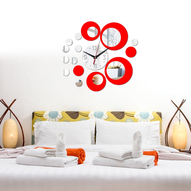 3D Stereo Decorative Clock Acrylic Digital Mirror Wall Sticker Wall Clock