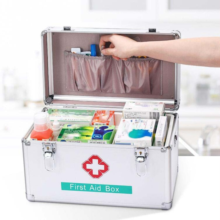 Emergency Aluminum Medicine Cabinet for Household Aluminum Alloy Medicine Box Enterprise, 12 inch Mdeium, 16 inch Extra Large