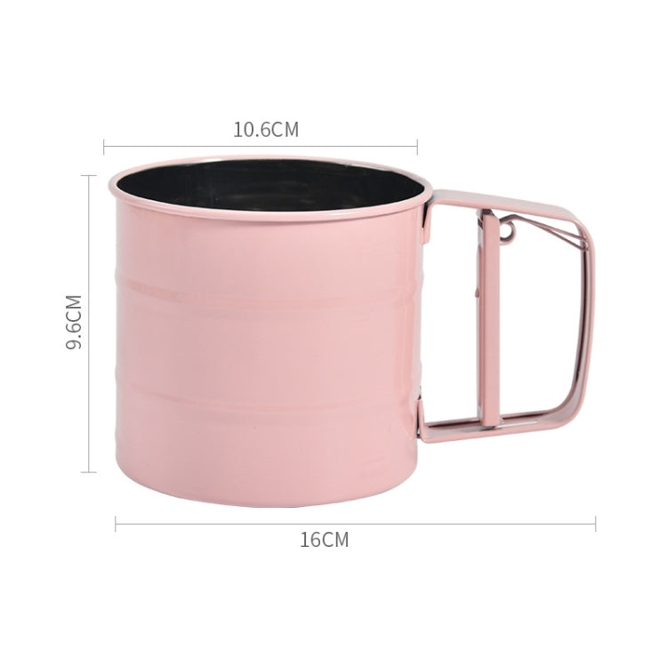 Stainless Steel Flour Sieve Baking Tool Hand-Pressed Flour Sieve