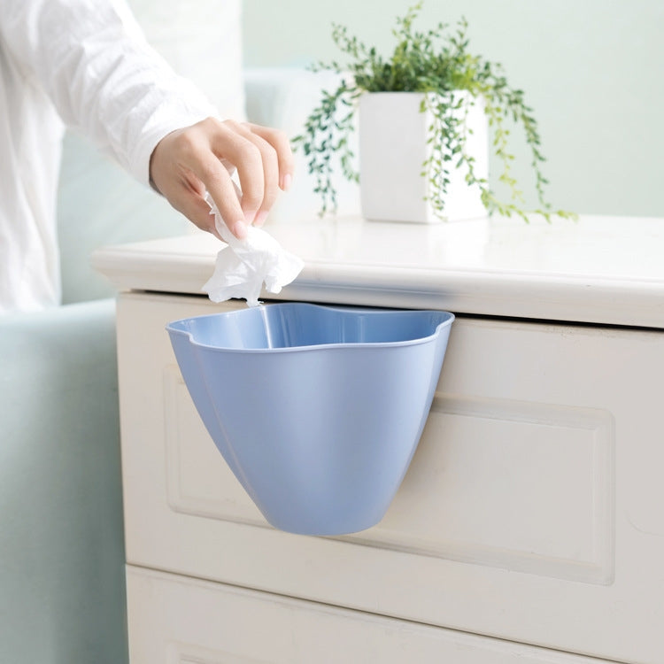 Kitchen Cupboard Back Garbage Bin Cabinet Door Garbage Trash Storage Hanging Trash Rack, Grey, Blue, Pink