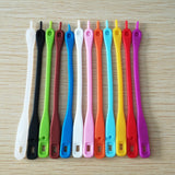 12 PCS / Set Wine Glass Recognizer Creative Silicone Wine Glass Mark, Rope