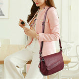 Summer Leather Luxury Handbags Female Shoulder Messenger Bag