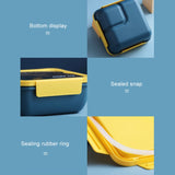 Lunch Box Simple Sealed Leak-proof Compartment Lunch Box, Color Random Delivery