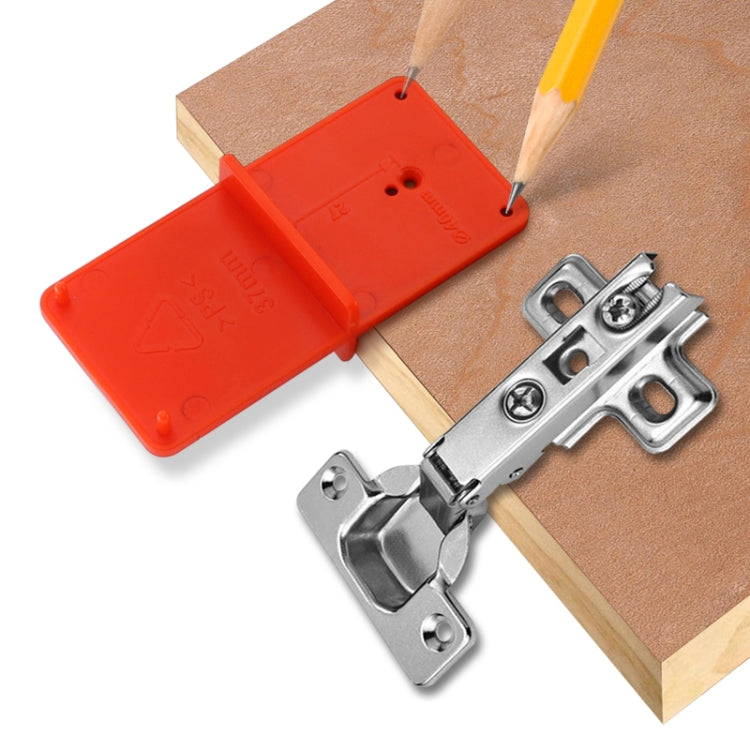 35 / 40mm Hinge Opening Positioner Hinge Template Drilling Positioning Plate, Hinge Opening Positioner