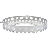 2 PCS Stainless Steel Gas Circle for Gas Cooker Fireproof Windproof Gas Energy Saving Hood Kitchen Accessories, Steel Gas Circle