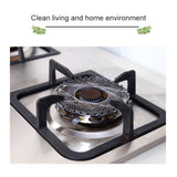 2 PCS Stainless Steel Gas Circle for Gas Cooker Fireproof Windproof Gas Energy Saving Hood Kitchen Accessories, Steel Gas Circle
