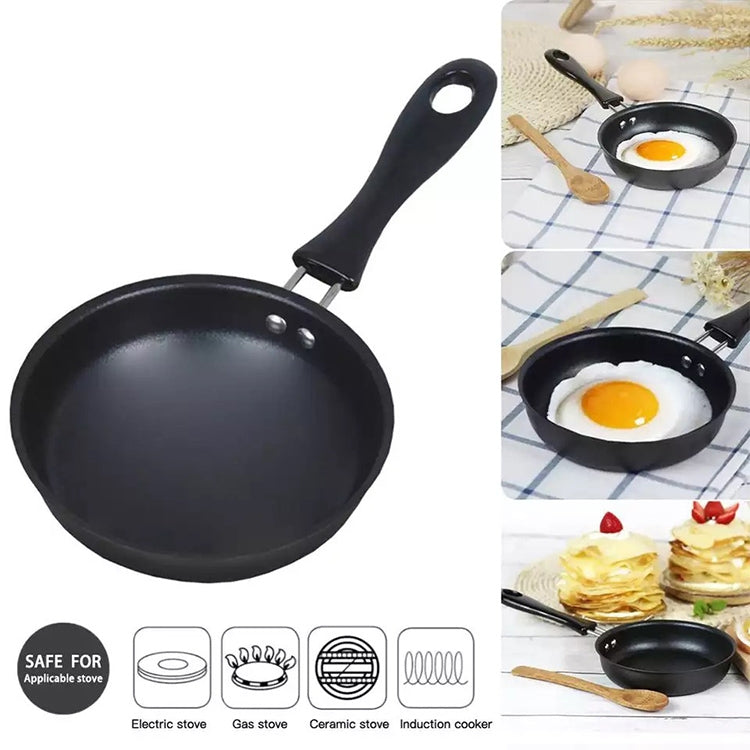 Mini Egg Frying Panpure Non-Stick Flat Bottom Pan Multicooker, 12cm