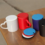 5 PCS Creative Cup Lids Food-grade Silicone Cup Cover Heat-resistant Safe Healthy Silicone Lid with Gap