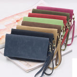 Women Long Wallet Female High Capacity Double Zippers Clutch Purse