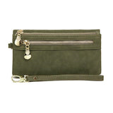 Women Long Wallet Female High Capacity Double Zippers Clutch Purse
