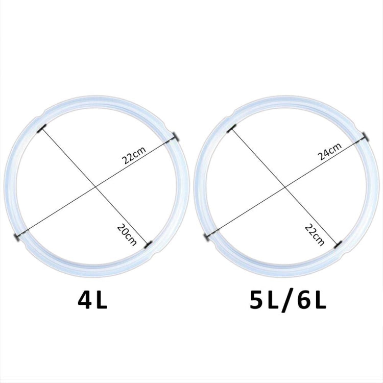 Silicone Gasket Pot Side Seal Electric Pressure Cooker Replacement Parts, Size：20x22cm, Size：22x24cm