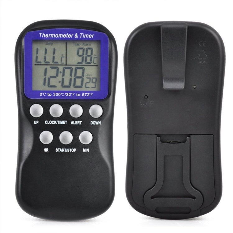 Digital Food Probe Oven Electronic Thermometer Timer Temperature Sensor, Food Thermometer