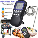 Digital Food Probe Oven Electronic Thermometer Timer Temperature Sensor, Food Thermometer