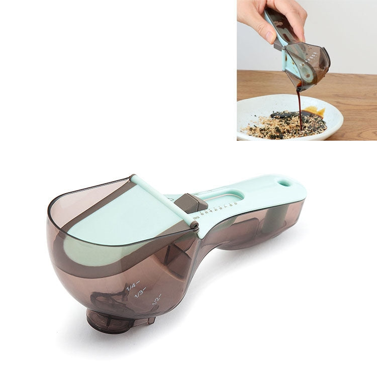 Kitchen Tool Plastic Measuring Spoon Adjustable Baking Tool Measuring Spoon, 1 Large 1 Small Set, 4 PCS Small, 3 PCS Large