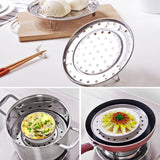 Multifunctional Waterproof Shelf Steaming Tray Stainless Steel Steaming Grid Cage Steaming Sheet Steaming Rack, 20cm, 22cm, 24cm, 26cm