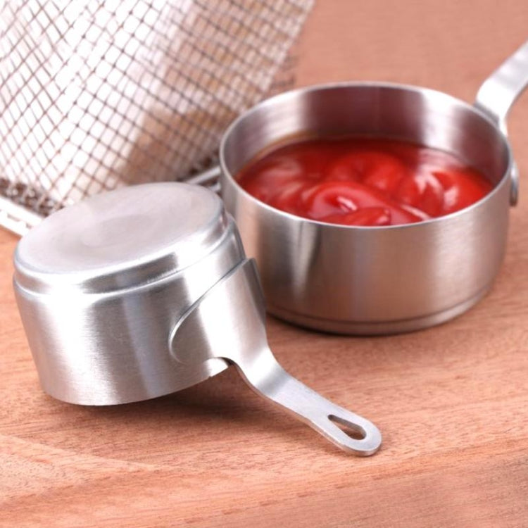Stainless Steel Sauce Handle Mini Pot Cooking Tools, S, L