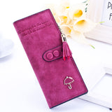Women Umbrella Wallet Long Zipper Wallet