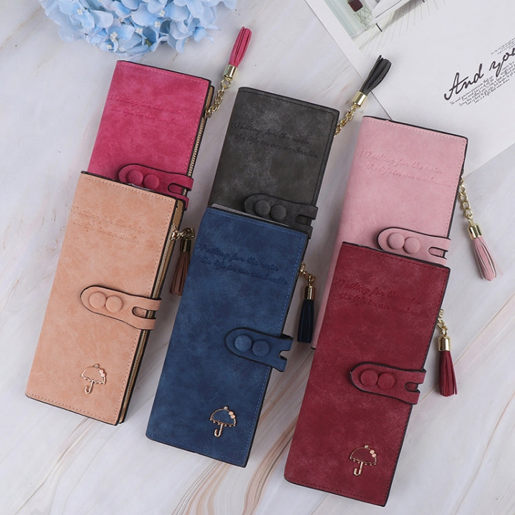 Women Umbrella Wallet Long Zipper Wallet