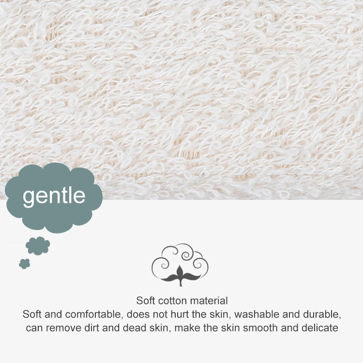 2 PCS Embroidered Fiber Fabric Sponge Block Exfoliating Bath Wipe, Fiber Fabric Sponge