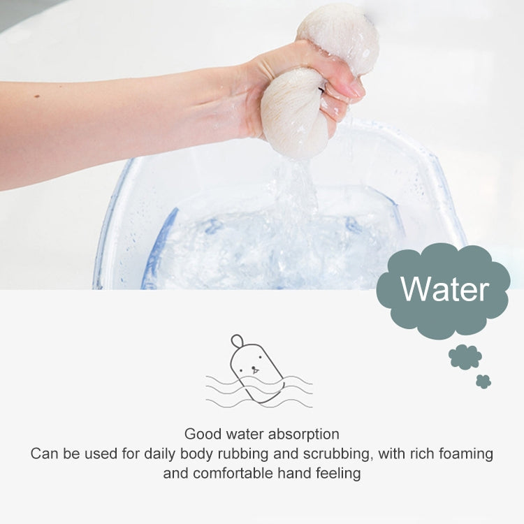 2 PCS Embroidered Fiber Fabric Sponge Block Exfoliating Bath Wipe, Fiber Fabric Sponge