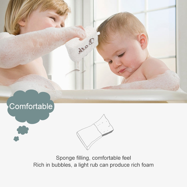 2 PCS Embroidered Fiber Fabric Sponge Block Exfoliating Bath Wipe, Fiber Fabric Sponge