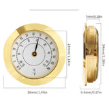 38mm Hygrometer High Precision Home / Guitar Violin Case / Cigar Thermometer, Thermometer