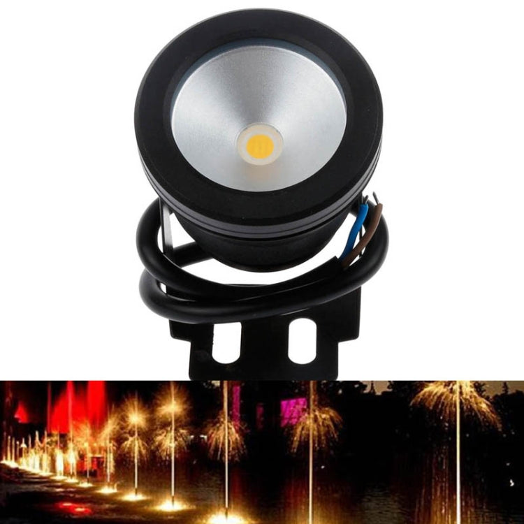10W Swimming Pool Underwater Fountain Spotlight Timed Fish Tank Underwater Spotlight DC 12V, Warm White Light, White Light Warm White Light