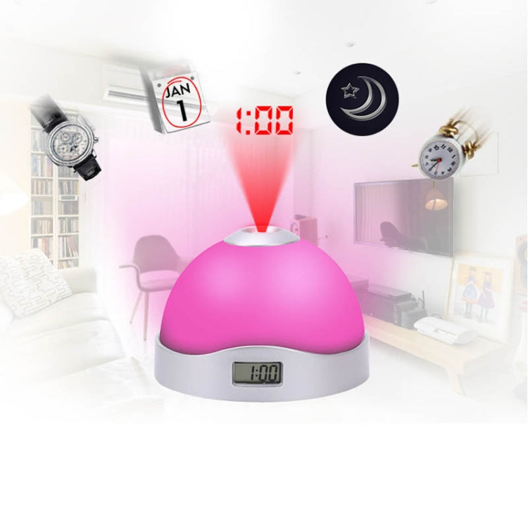 Lazy Magic Colorful Luminous Projection Clock LED Hemisphere Alarm Clock, Lazy Magic Clock