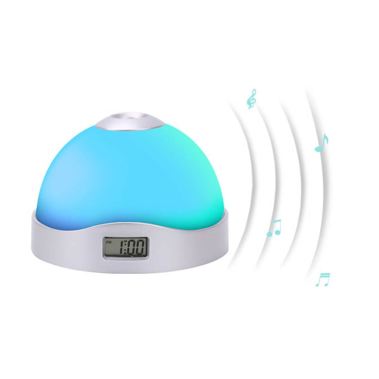 Lazy Magic Colorful Luminous Projection Clock LED Hemisphere Alarm Clock, Lazy Magic Clock