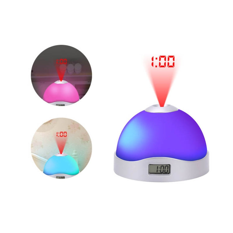 Lazy Magic Colorful Luminous Projection Clock LED Hemisphere Alarm Clock, Lazy Magic Clock