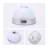 Lazy Magic Colorful Luminous Projection Clock LED Hemisphere Alarm Clock, Lazy Magic Clock
