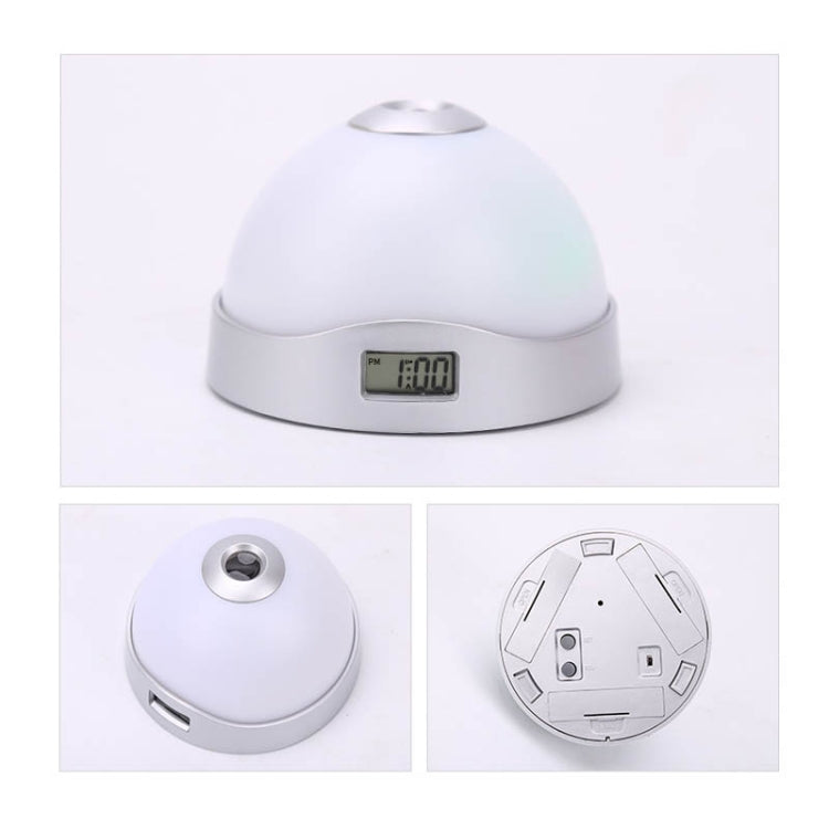 Lazy Magic Colorful Luminous Projection Clock LED Hemisphere Alarm Clock, Lazy Magic Clock