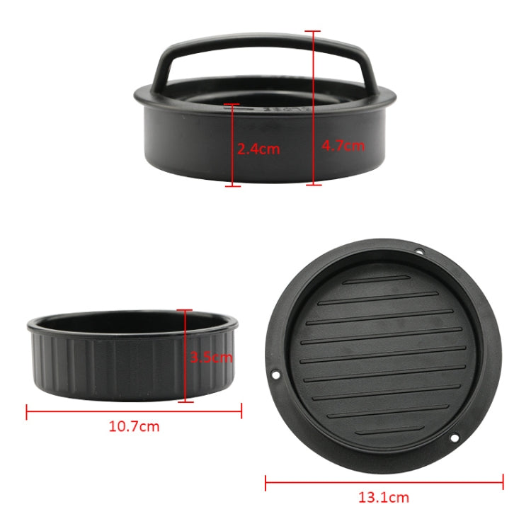 Hamburger Meat Press Tool Patty Maker Mold Cutlet, 2PCS Black