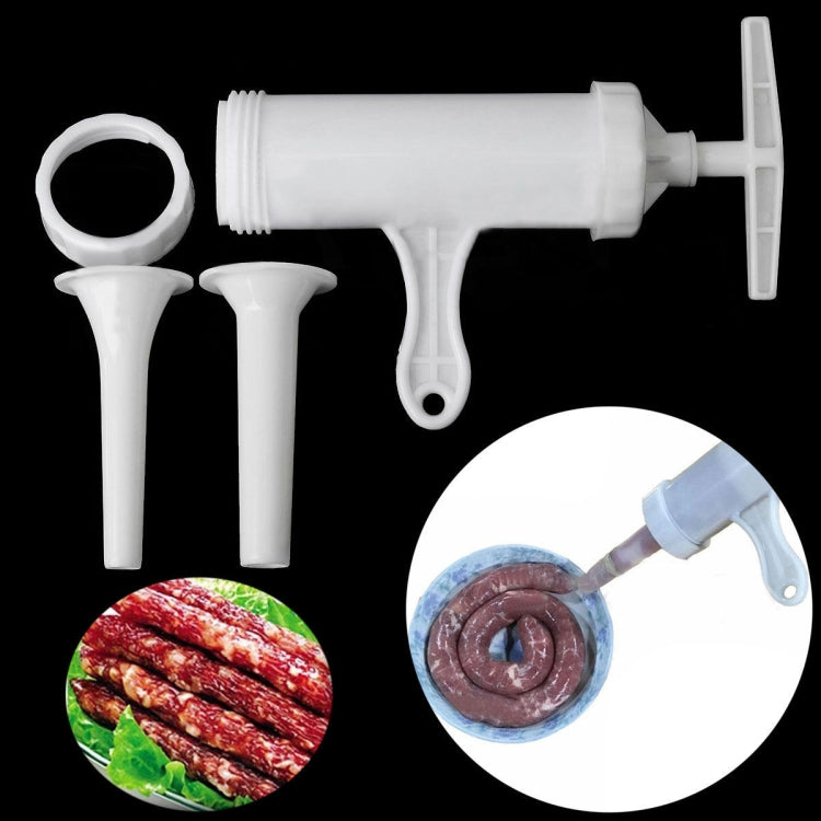 2 PCS Sausage Machine Meat Stuffer Filler Hand Operated Salami Maker, 12x17x19cm