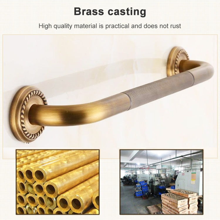 Brass Bathroom Pendant Elderly Bathroom Handle Barrier-free Handrail Pull, 52cm Barrier-free Handrail Pull