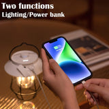 Outdoor Hanging Camping Lights Tent Lighting Atmosphere Lights, Handle Black, Handle White