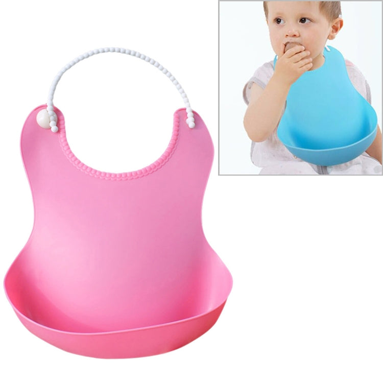 Baby Infant Toddler Waterproof Silicone Bib Infants Feeding Lunch Roll-up Apron