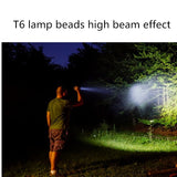 SKYWOLFEYE Lamp Head 360 Degree Rotation USB Rechargeable LED Glare Flashlight With Magnet COB Work Light, Without Battery
