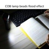 SKYWOLFEYE Lamp Head 360 Degree Rotation USB Rechargeable LED Glare Flashlight With Magnet COB Work Light, Without Battery