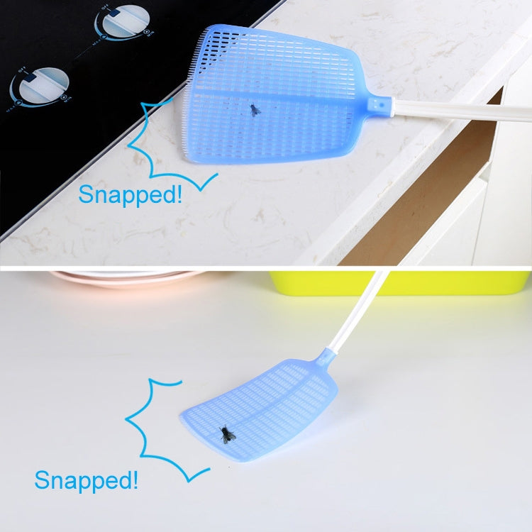 Household Plastic Long Handle Fly Swatter Mosquito Swatter, Random Color Delivery, 1PC